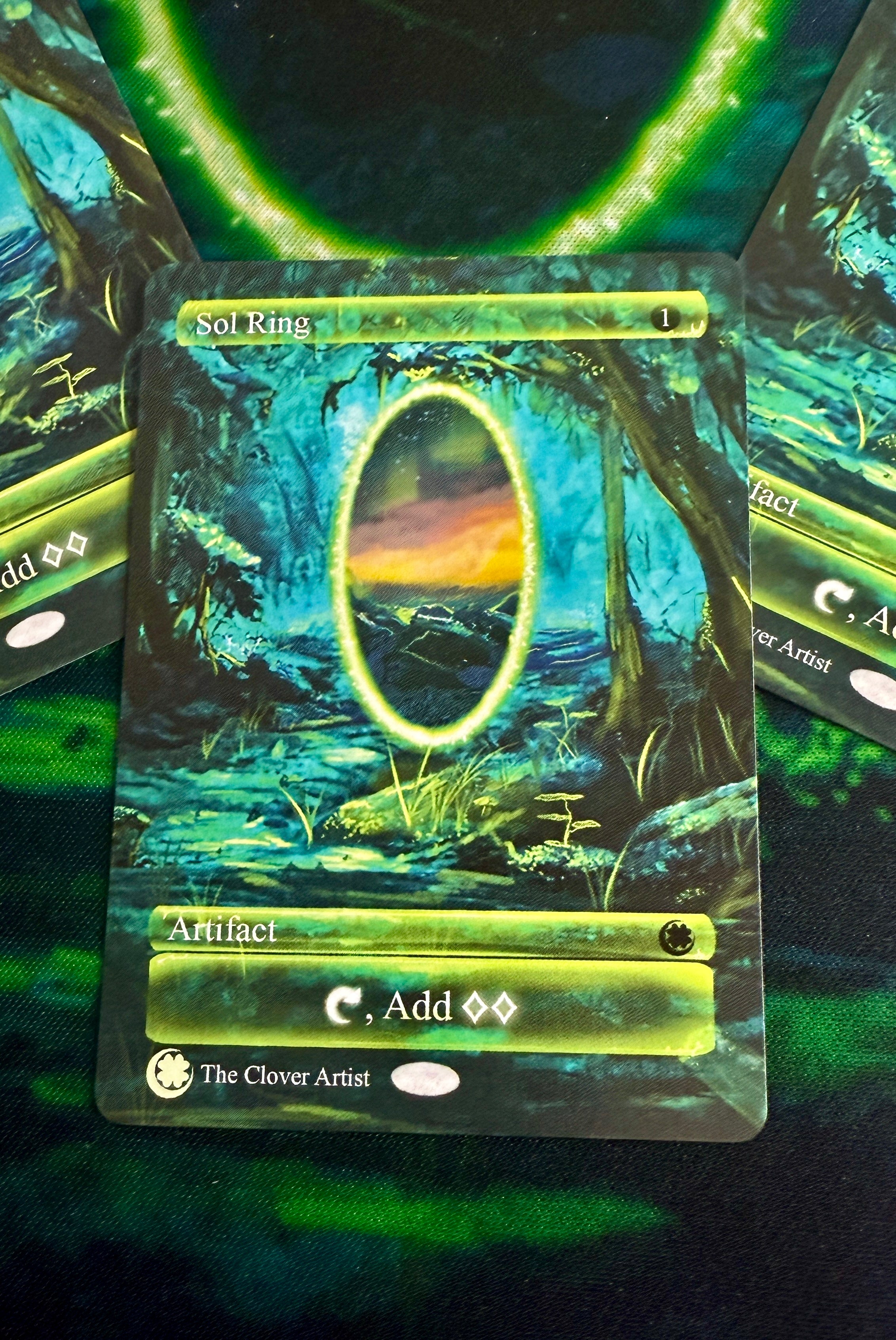 Fae Portal Sol Ring Proxy | Custom Fantasy MTG Artifact Proxy