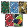 set of 5 lands that look like a iconic card game