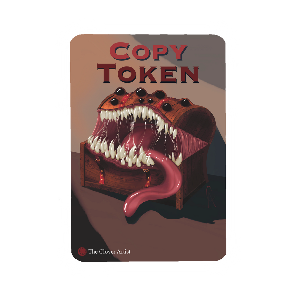 Treasure Chest mimic on a MTG treasure token 