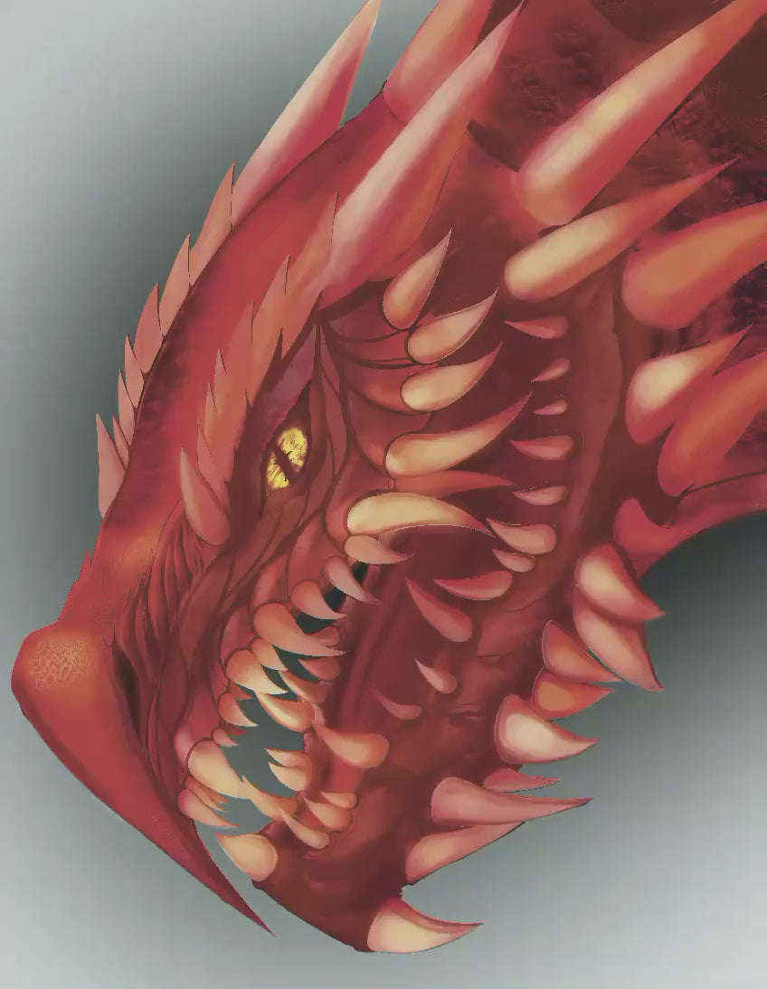 Dragon Portrait Token | Custom MTG Dragon Creature Token Card